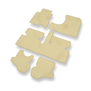 Velours automatten voor Honda Stream I MPV (2001-2006) - beige