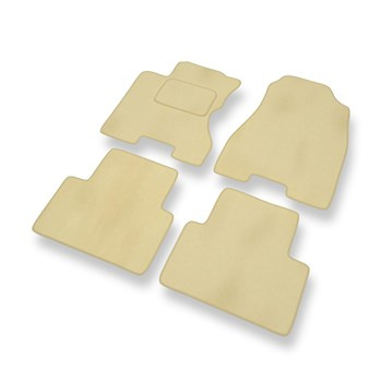 Velours automatten voor Renault Koleos I SUV (2008-2015) - beige