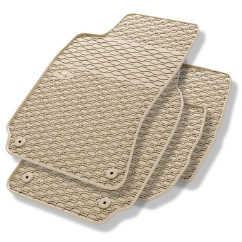 Rubberen matten voor de Volkswagen Passat B5 Sedan, Variant (1996-2005) - beige - 4 stuks