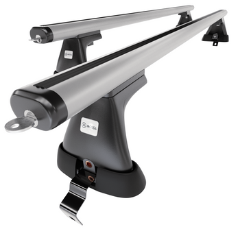 Basisrek voor het autodak voor Renault Megane mk III Hatchback (2008-2016) - zilver Imperiaal - zonder bevestigingsmateriaal - Aluminium