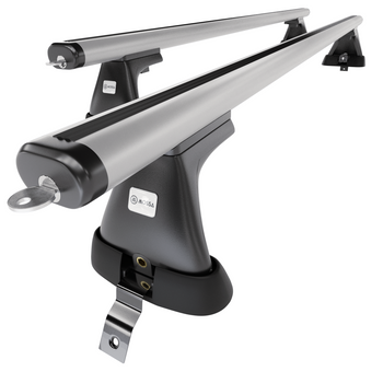 Basisrek voor het autodak voor Dacia Sandero mk II Hatchback (2013-2020) - zilver Imperiaal - zonder bevestigingsmateriaal - Aluminium