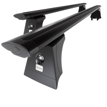 Basisrek voor het autodak voor Opel Meriva A MPV (2003-2009) - zwart Imperiaal - bevestigingspunten - Aluminium