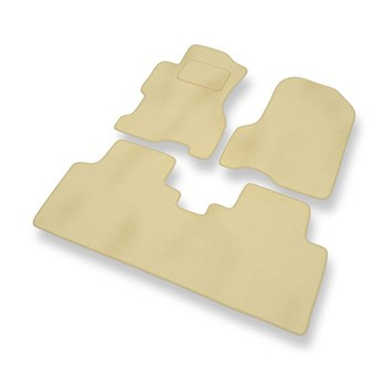 Velours automatten voor Honda Civic VII Coupé, Hatchback, Sedan (2001-2005) 5 deuren - beige