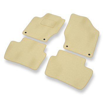 Velours automatten voor Citroen C4 II Hatchback (2010-2018) - beige