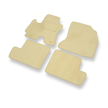 Velours automatten voor Toyota RAV4 II (2000-2005) - beige