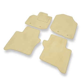 Velours automatten voor Honda City V Sedan (2009-2011) - beige