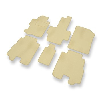 Velours automatten voor Honda FR-V MPV (2004-2009) - beige