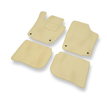 Velours automatten voor Seat Toledo IV Liftback (2012-2018) - beige