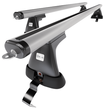 Basisrek voor het autodak voor Fiat Grande Punto Hatchback (2005-2010) - zilver Imperiaal - zonder bevestigingsmateriaal - Aluminium