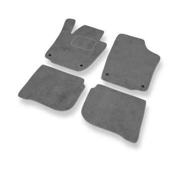 Velours automatten voor Seat Toledo IV Liftback (2012-2018) - grijs