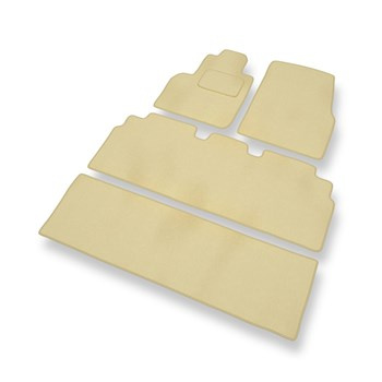 Velours automatten voor Renault Grand Espace IV MPV (2003-2014) - beige