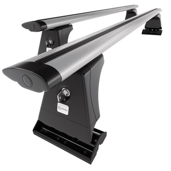 Basisrek voor het autodak voor Peugeot 3008 SUV (2009-2016) - zilver Imperiaal - bevestigingspunten - Aluminium