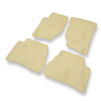 Velours automatten voor Kia Sorento I (2002-2009) - beige