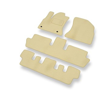 Velours automatten voor Citroen C4 Picasso I MPV (2007-2013) - beige