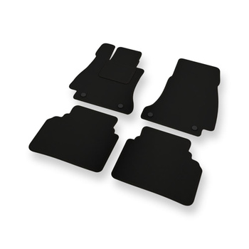 Vilten automatten voor Mercedes-Benz E Klas W213 Coupé, Limousine, Stationwagen (2016-2023) - zwart