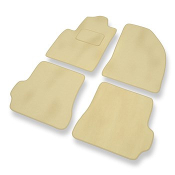 Velours automatten voor Ford Fiesta V Hatchback, Bestelwagen (2002-2008) - beige