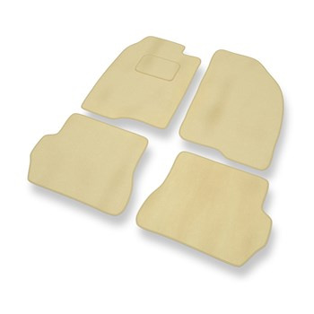 Velours automatten voor Ford Fusion I MPV (2002-2005) - beige
