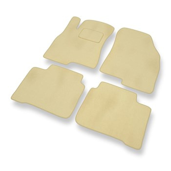 Velours automatten voor Kia Optima I Sedan (2000-2005) - beige