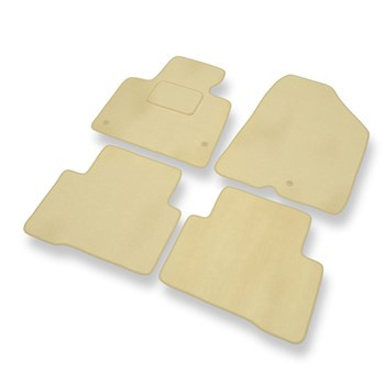 Velours automatten voor Hyundai Santa Fe III SUV (2012-2018) - beige