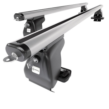 Basisrek voor het autodak voor DS 4 Hatchback (2011-2018) - zilver Imperiaal - zonder bevestigingsmateriaal - Aluminium