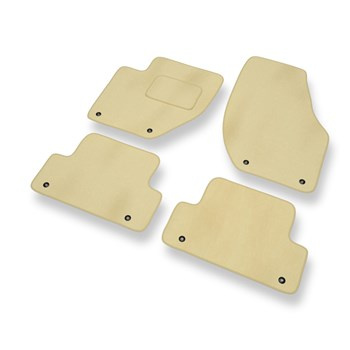 Velours automatten voor Volvo V40 II Hatchback (2012-2019) - beige