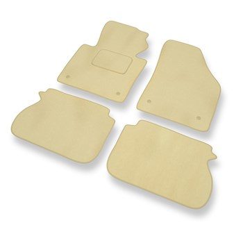 Velours automatten voor Volkswagen Touran I, II MPV (2003-2015) - beige