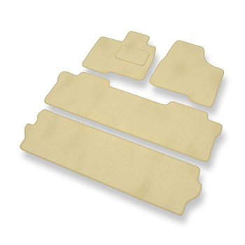 Velours automatten voor Toyota Sienna II MPV (2004-2010) - beige