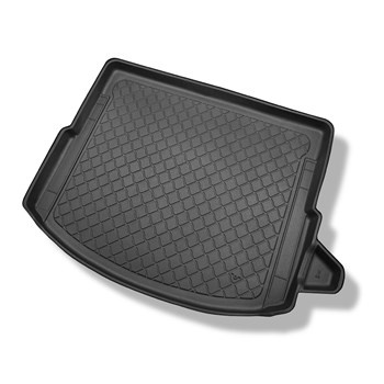 Kofferbakmat op maat voor: Land Rover Discovery Sport L550 SUV (01.2015-....) - 5/7 zitplaatsen; derde rij verlaagd; ook voor modellen met sjorrails; rechter uitsparing verwijderbaar; ook Plug-in Hybrid