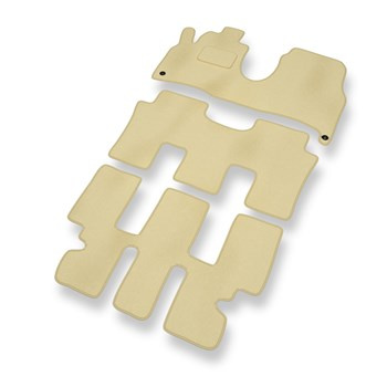 Velours automatten voor Peugeot 807 MPV (2002-2014) - beige