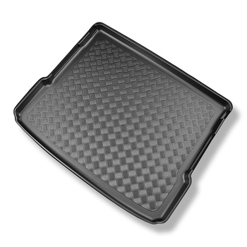 Kofferbakmat op maat voor: Mercedes-Benz EQB X243 SUV (12.2021-....) - 5 zitplaatsen; bovenste bagageruimte; de schuifvloer in de hoogste stand; 7 zitplaatsen- derde zitrij verlaagd