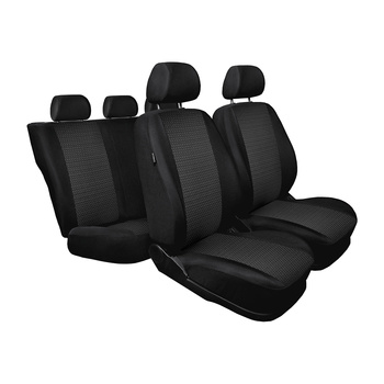 Op maat gemaakte hoezen voor Toyota Yaris I Hatchback, Sedan (1998-2005) - pasvorm autostoelhoezen - autostoelbeschermer set - zwart