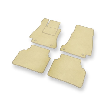 Velours automatten voor Mercedes-Benz E Klas W213 Coupé, Limousine, Stationwagen (2016-2023) - beige