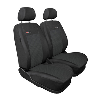 Op maat gemaakte hoezen voor Citroen Berlingo II Bestelwagen (2008-2018) alleen de voorstoelen - twee enkele stoelen - pasvorm autostoelhoezen - autostoelbeschermer set - E1