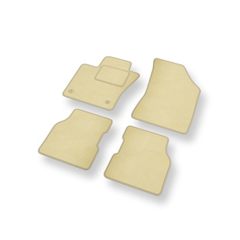 Velours automatten voor Jeep Compass II SUV (2016-....) - beige