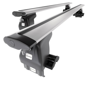 Basisrek voor het autodak voor Toyota Yaris mk I Hatchback (2004-2005) - zilver Imperiaal - zonder bevestigingsmateriaal - Aluminium