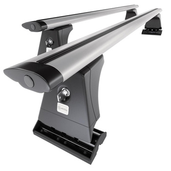 Basisrek voor het autodak voor Fiat Fiorino III Bestelwagen (2008-2011) - zilver Imperiaal - bevestigingspunten - Aluminium