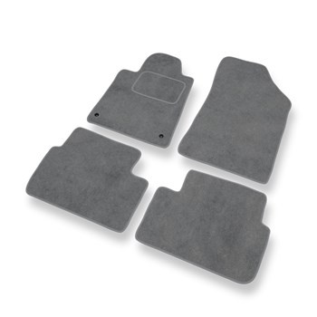 Velours automatten voor Peugeot 407 Coupé, Sedan, SW (2004-2011) - grijs