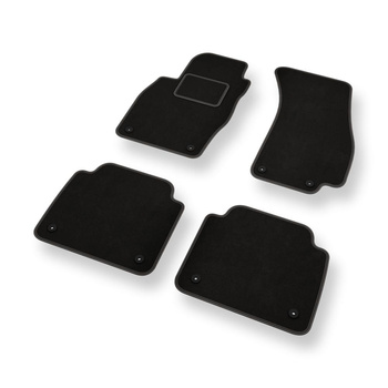 Velours automatten voor Audi A8 IV D5 Sedan (2017-....) verkorte versie - zwart