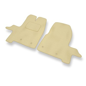Velours automatten voor Ford Transit Custom Bestelwagen (2012-2023) - beige